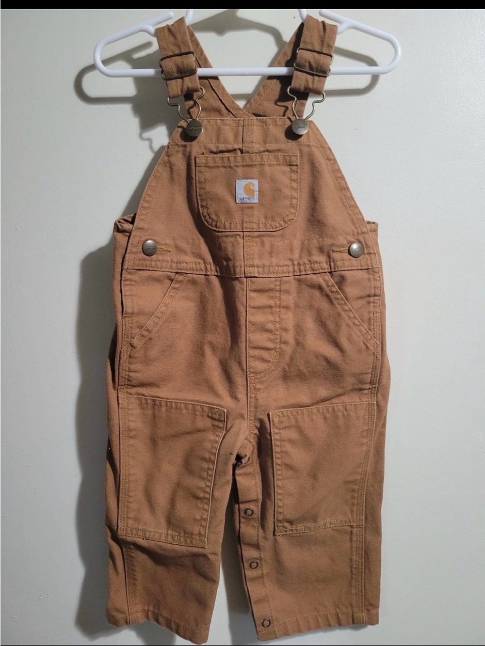 Carhartt baby boy Brown Tan Overalls